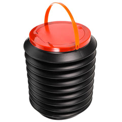 Mikikit folding bucket with lid and handle, ready for 4L storage and transport.
