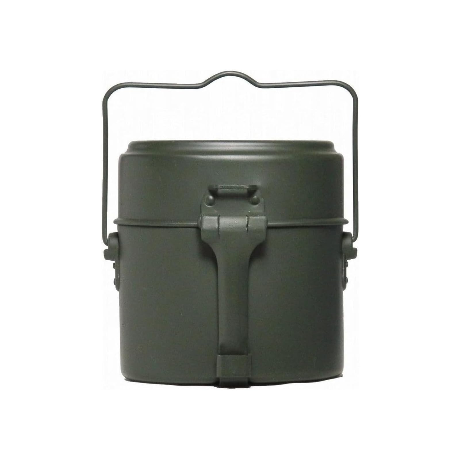 Mil-Tec German Style Gray Aluminum Mess Kit main pot for even heat and sturdy outdoor cooking