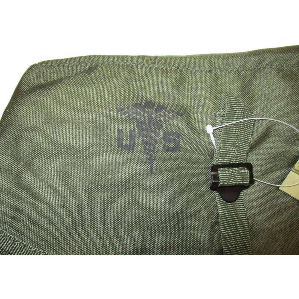 Mil-Tec olive drab compact bag measures 10x8x5 inches for travel and emergencies