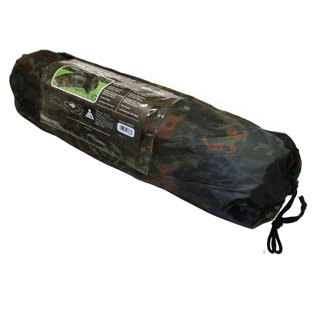 Mil-Tec Recom 1-Person tent mosquito net entrance keeps insects out