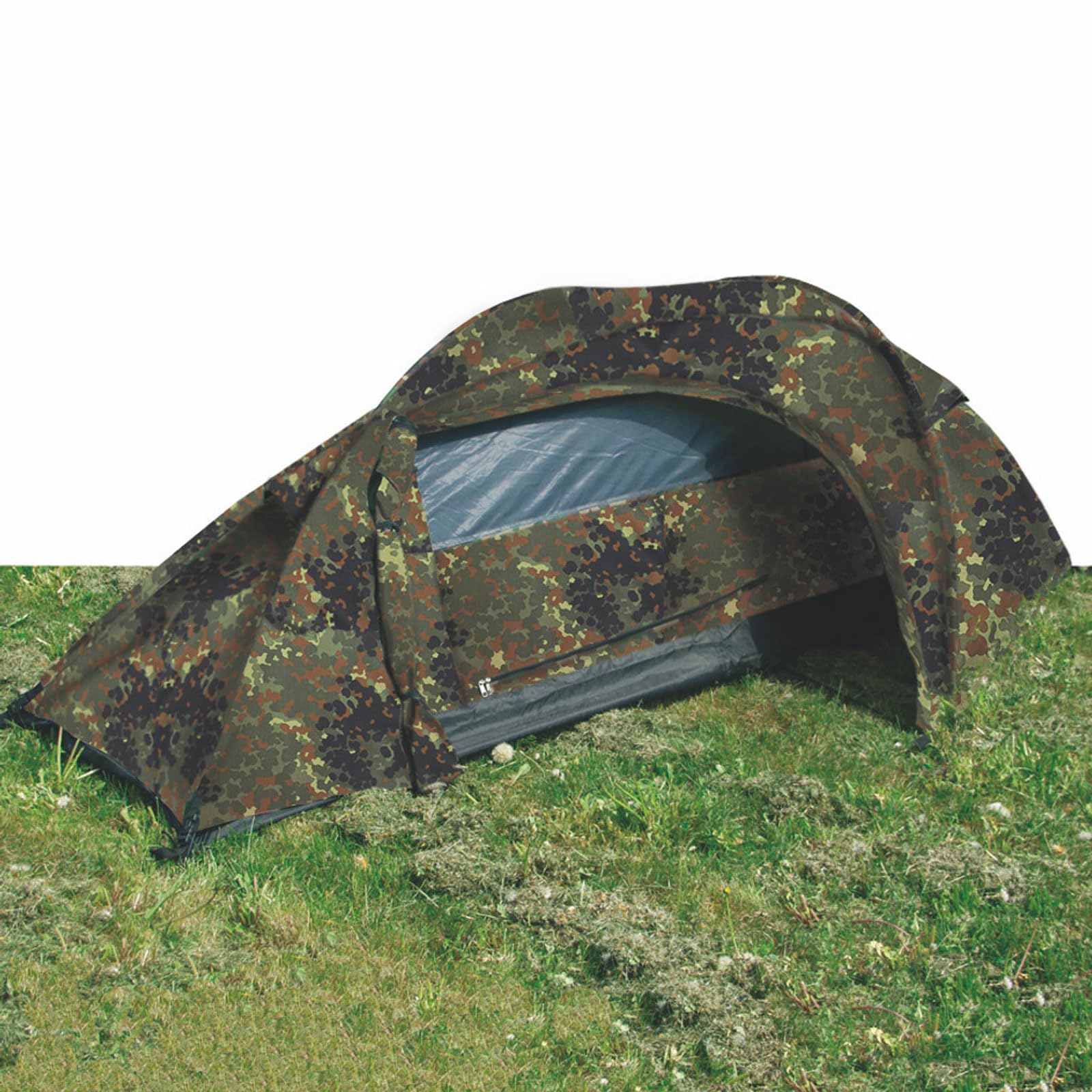 Mil-Tec Recom 1-Person tent quick setup with lightweight frame and poles
