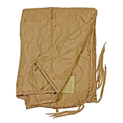 Mil-Tec Ripstop Poncho Liner compact design offers lightweight insulation for backpacking.