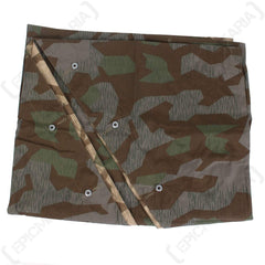 Mil-Tec Splinter Camo Tent poles shown for quick shelter setup