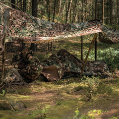 Mil-Tec trilaminate cover zip-entry detail illustrating easy side access