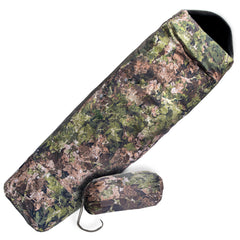 Mil-Tec Trilaminate sleeping bag cover with side 2-way zipper for quick access in camps.