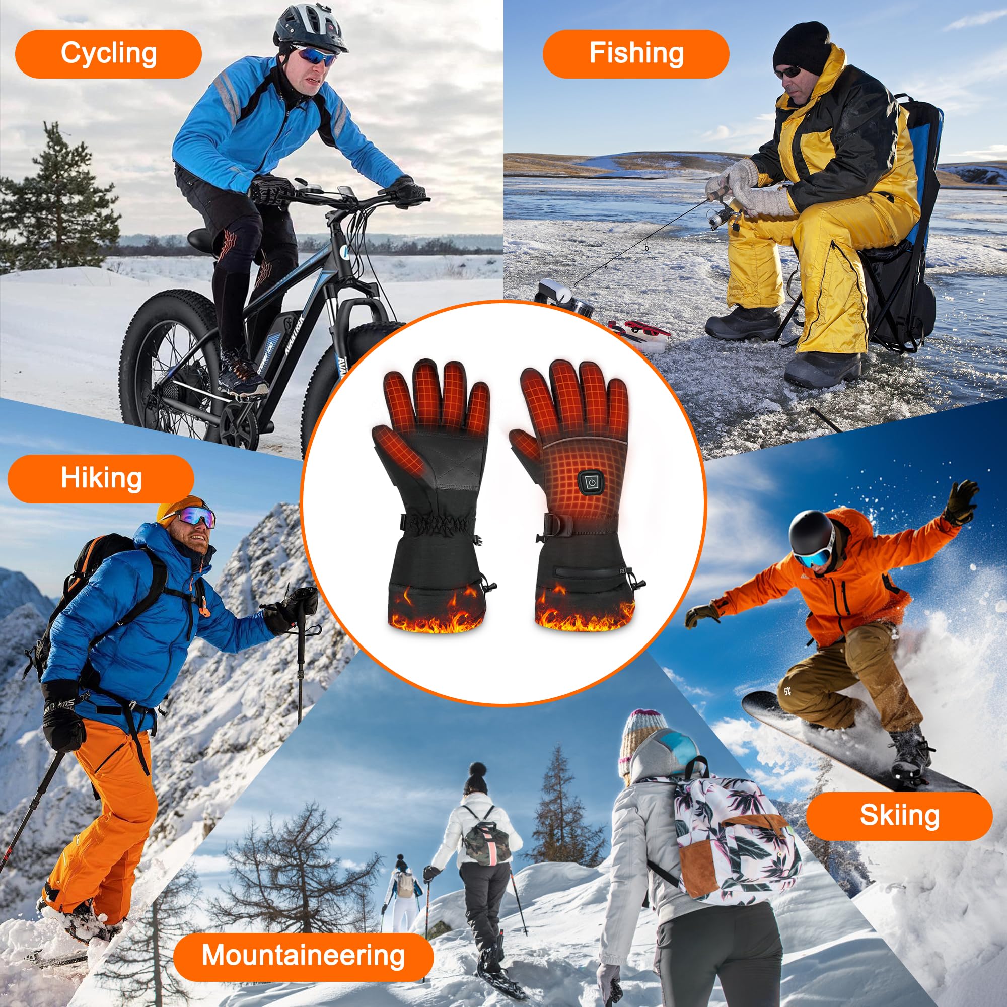 MILBOPAX heated gloves cuff-storage keeps small items handy
