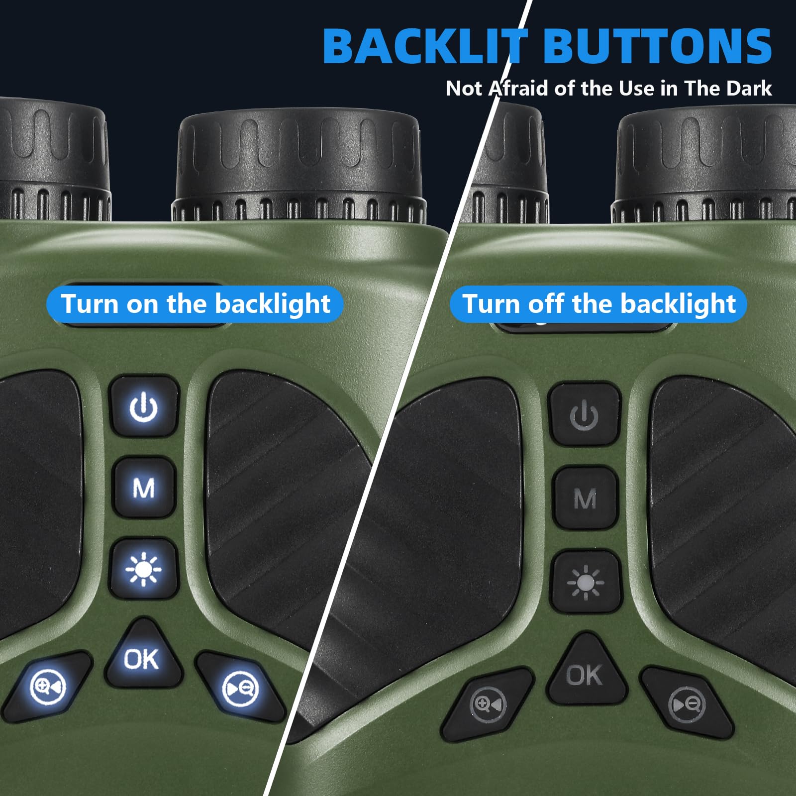 Mildhug Night Vision Goggles detachable battery for extended outings.