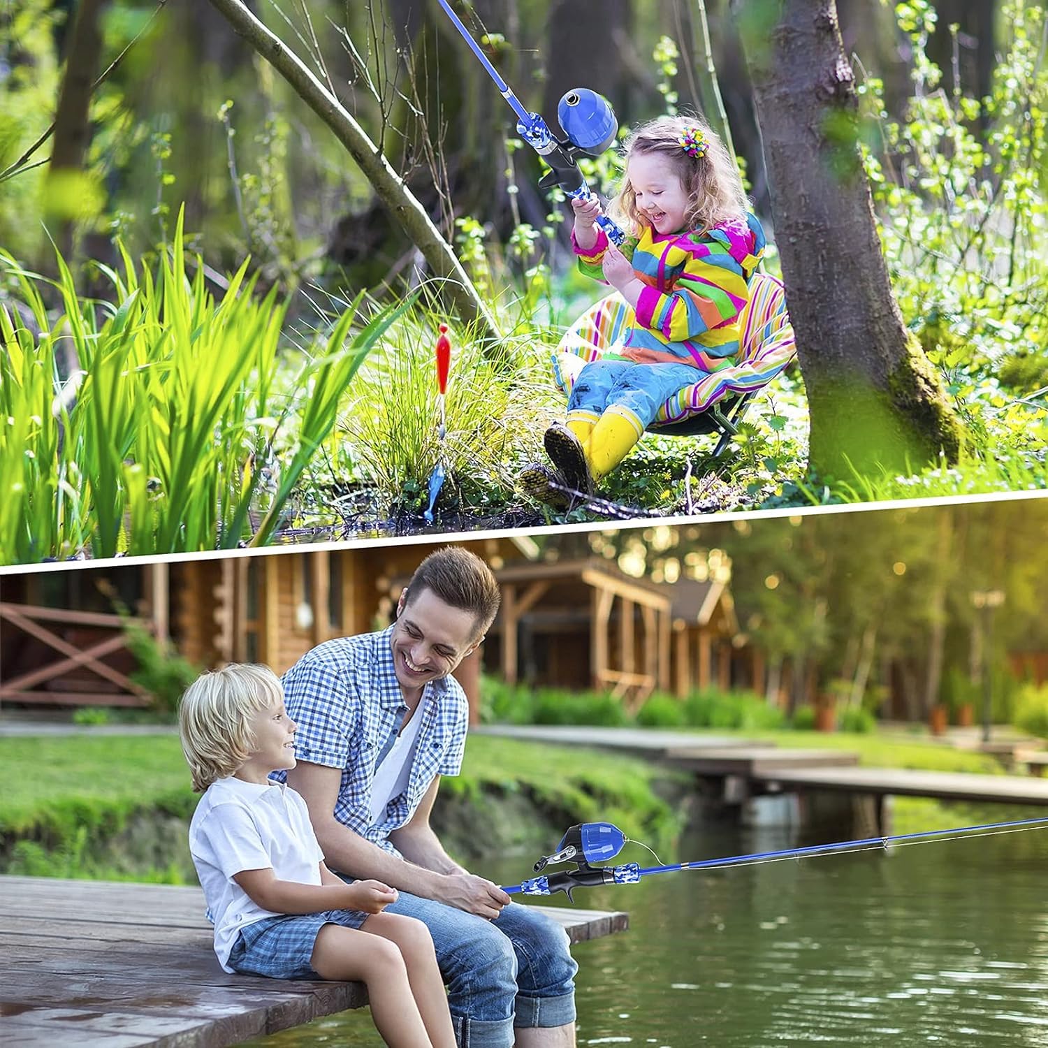 Milerong telescopic rod collapsible design packs neatly for camping trips.