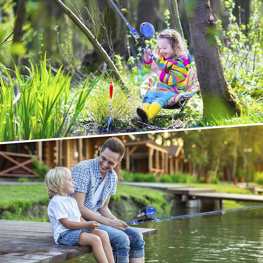 Milerong telescopic rod collapsible design packs neatly for camping trips.