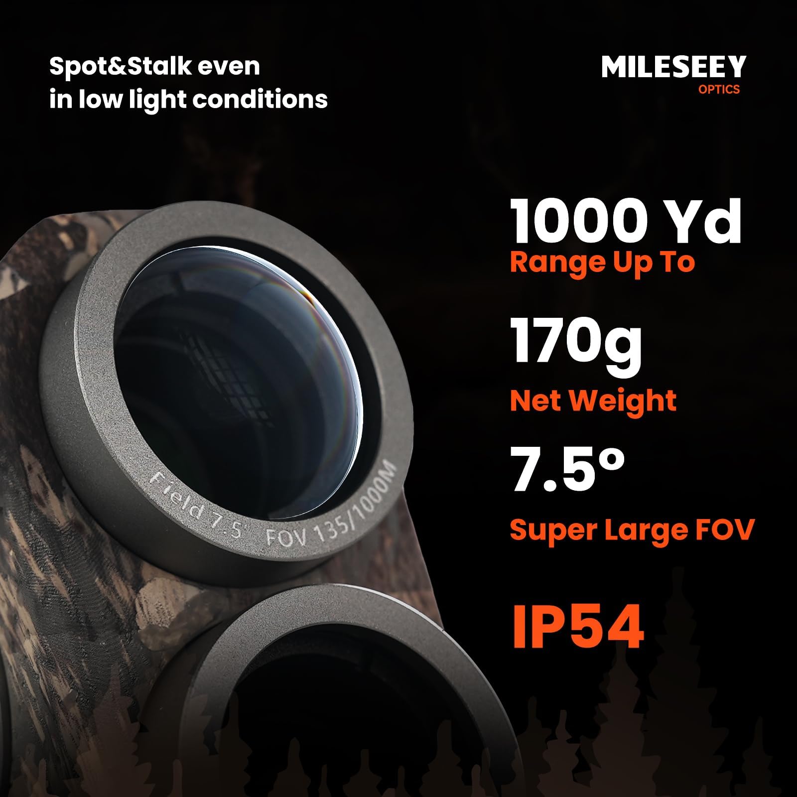 MiLESEEY Optics HD 1000 with ArmorTek coatings protecting lenses