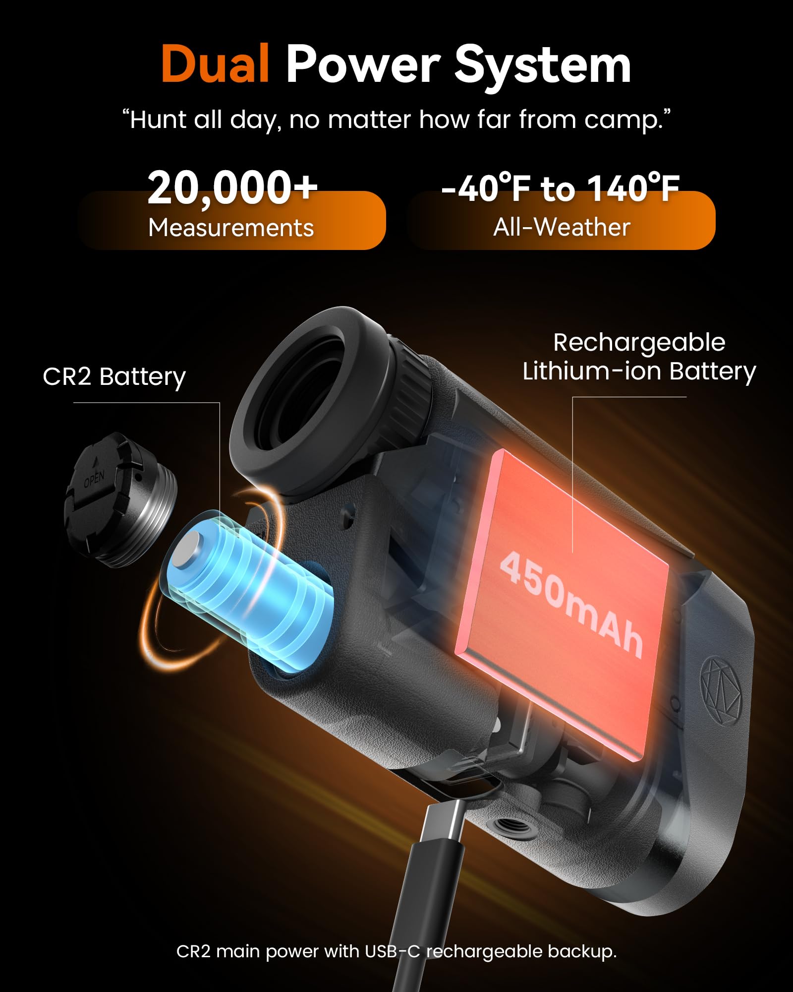MiLESEEY rangefinder magnet mount attached for quick silent mounting.