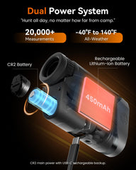 MiLESEEY rangefinder magnet mount attached for quick silent mounting.