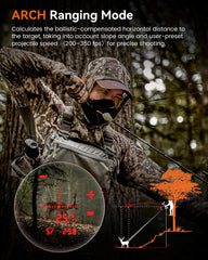 MiLESEEY rangefinder silicone clip demonstrates quiet field-ready mounting.