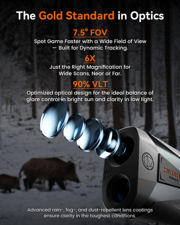 MiLESEEY rangefinder USB-C port enables easy recharge in the field.