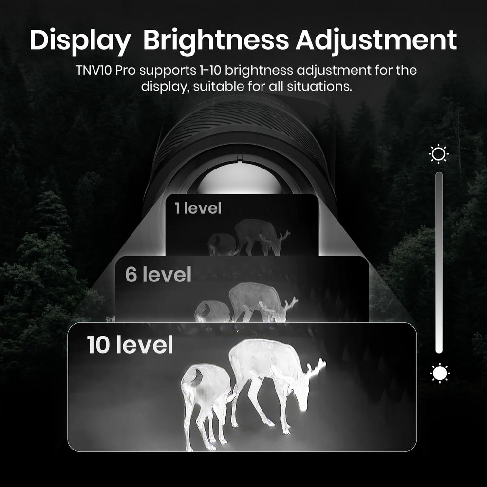 MiLESEEY TNV10 Pro 4x zoom aids distant object identification