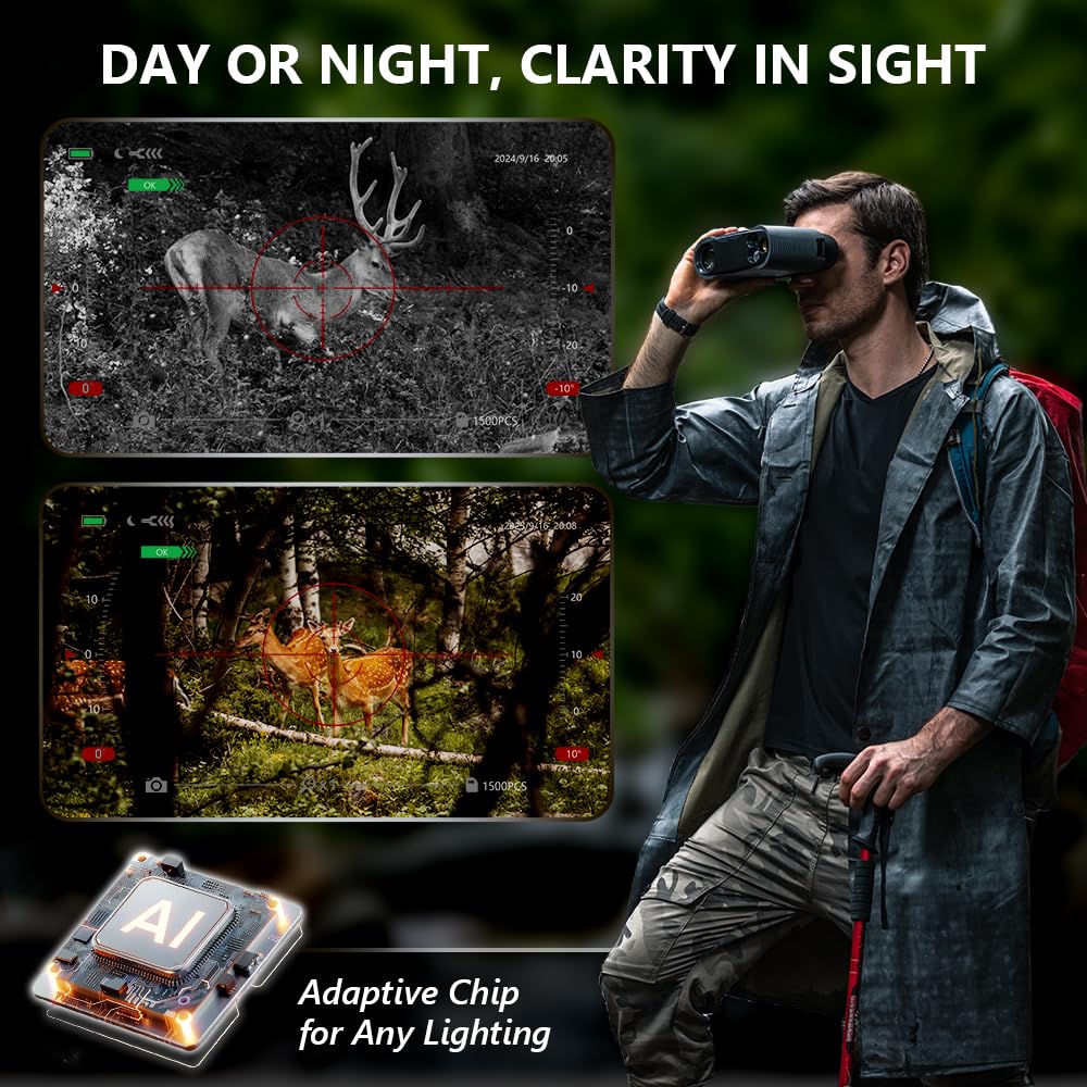 MiLESEEY 8x digital zoom view captures distant wildlife with clarity.