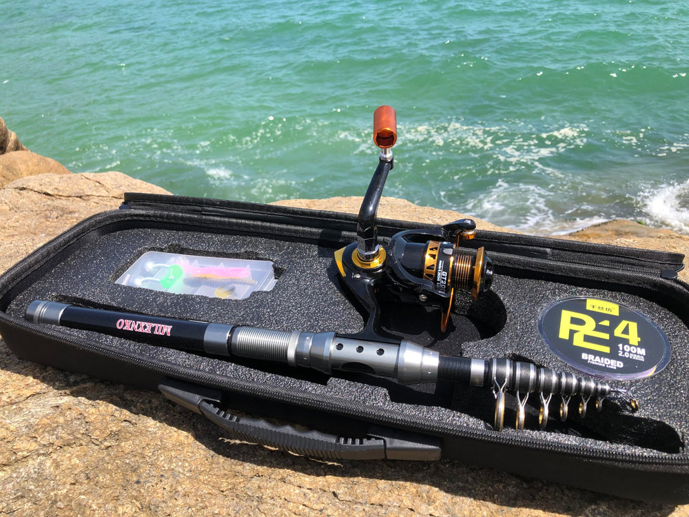 MILEXNKO compact setup ready for on-the-go fishing trips.