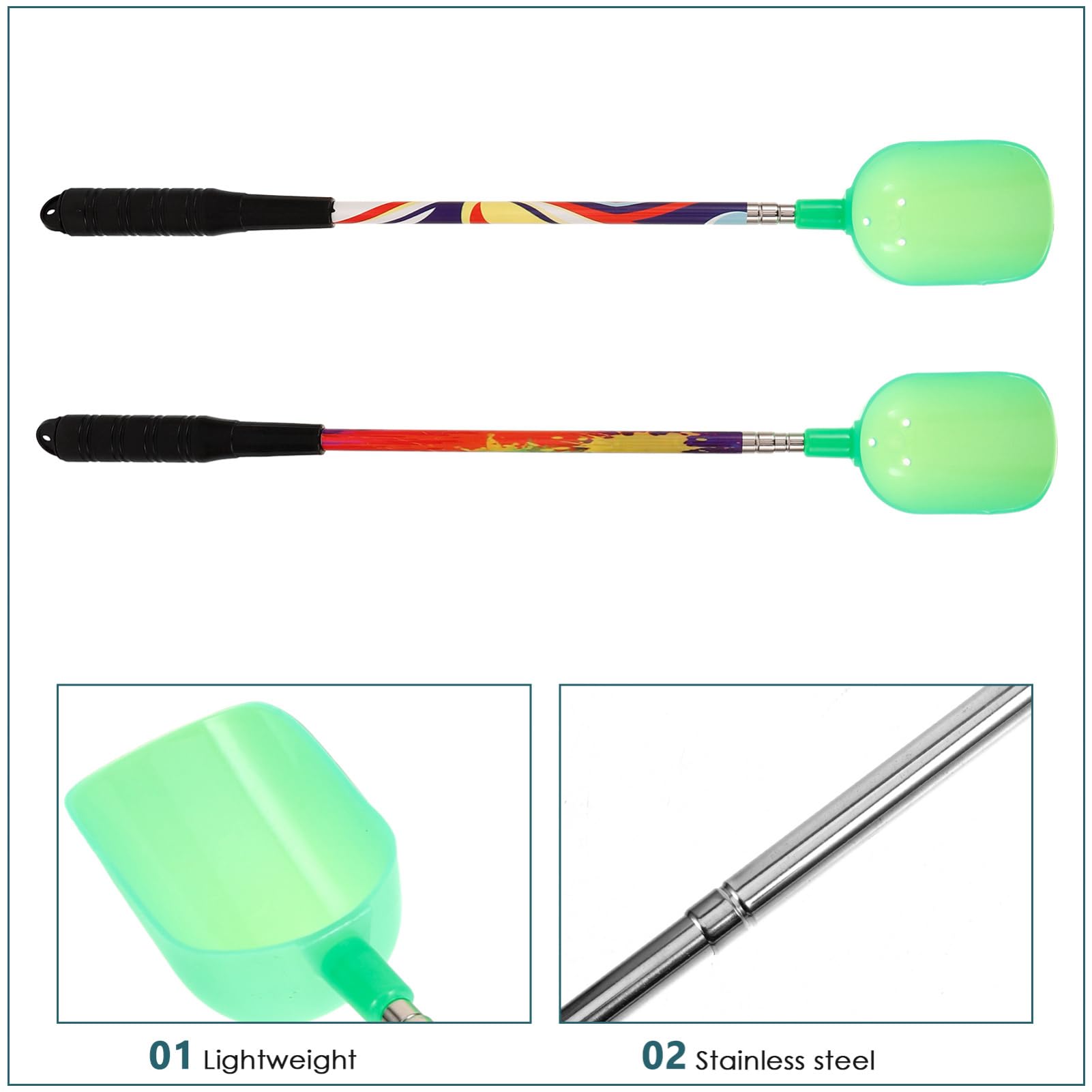 Milisten baiting spoon detachable for easy replacement.