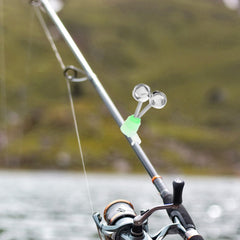 Milisten night fishing bells attachment improves rod visibility and bite detection.