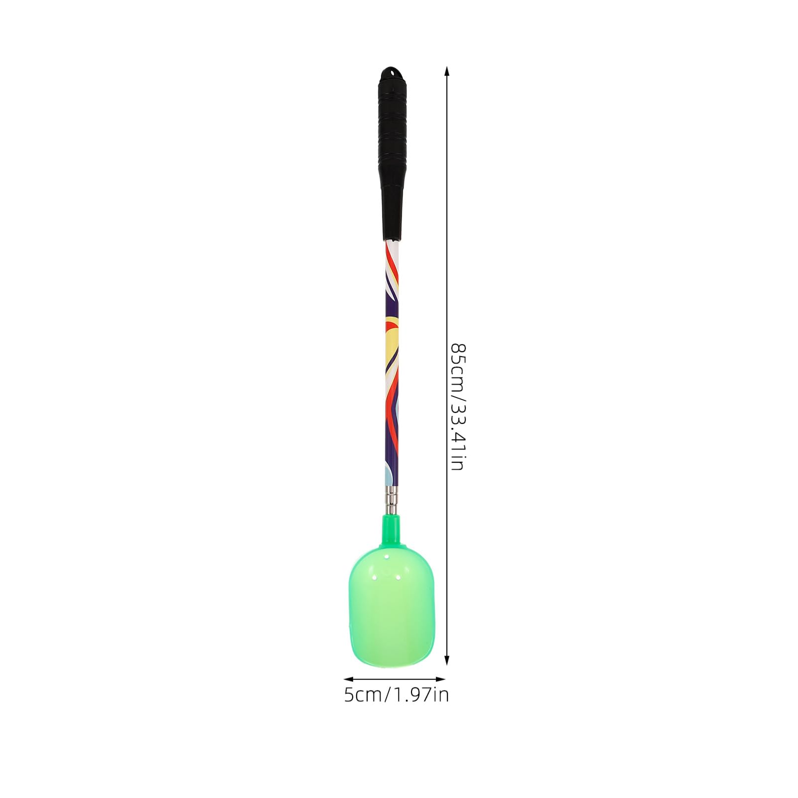 Milisten stainless steel bait spoon close-up for durability.