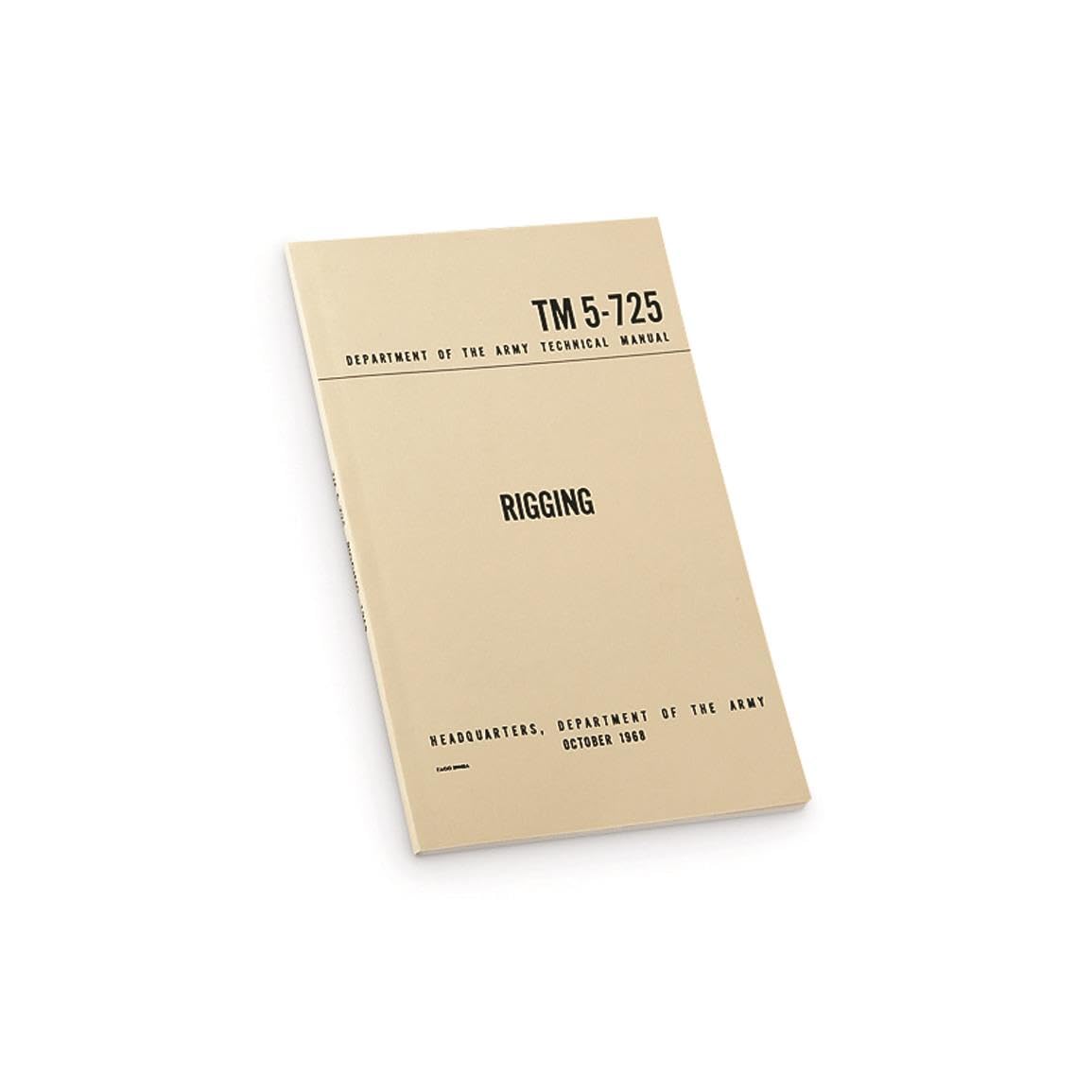 Militaria BK100 Rigging Manual front cover, an authoritative training reference for rigging techniques.