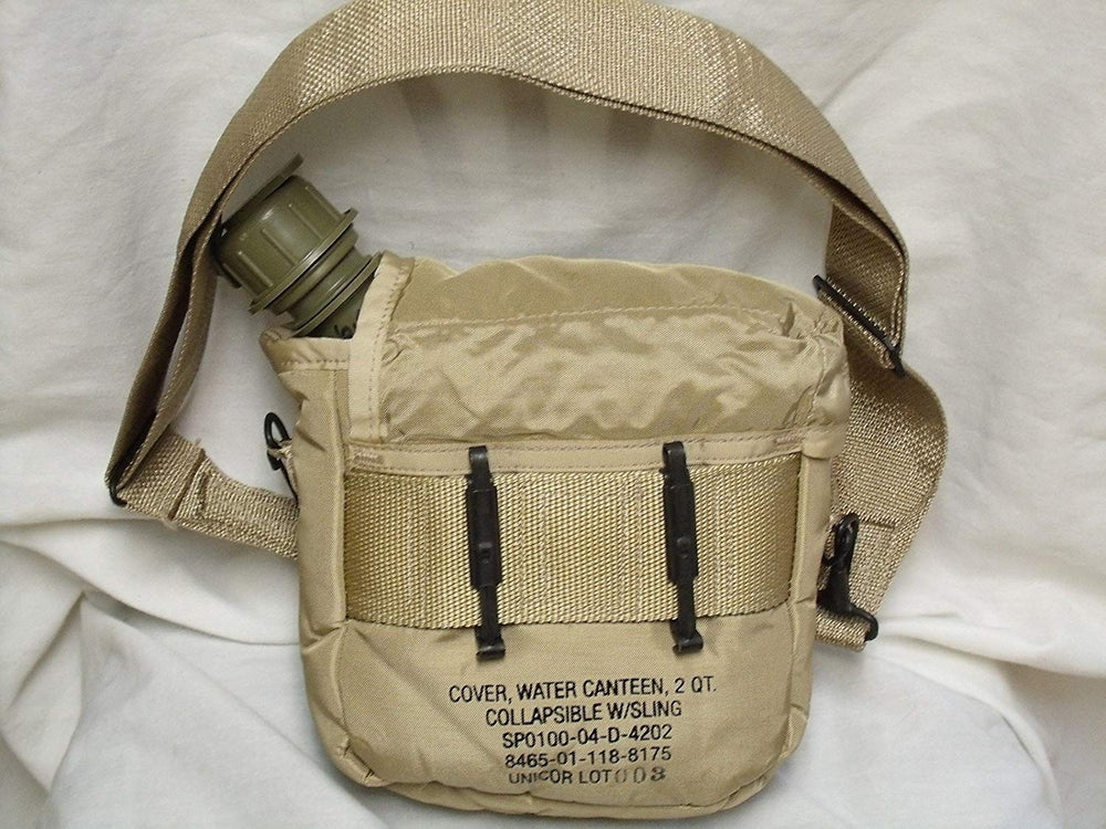 Military Issue pouch with adjustable sling supports rugged outdoor use.