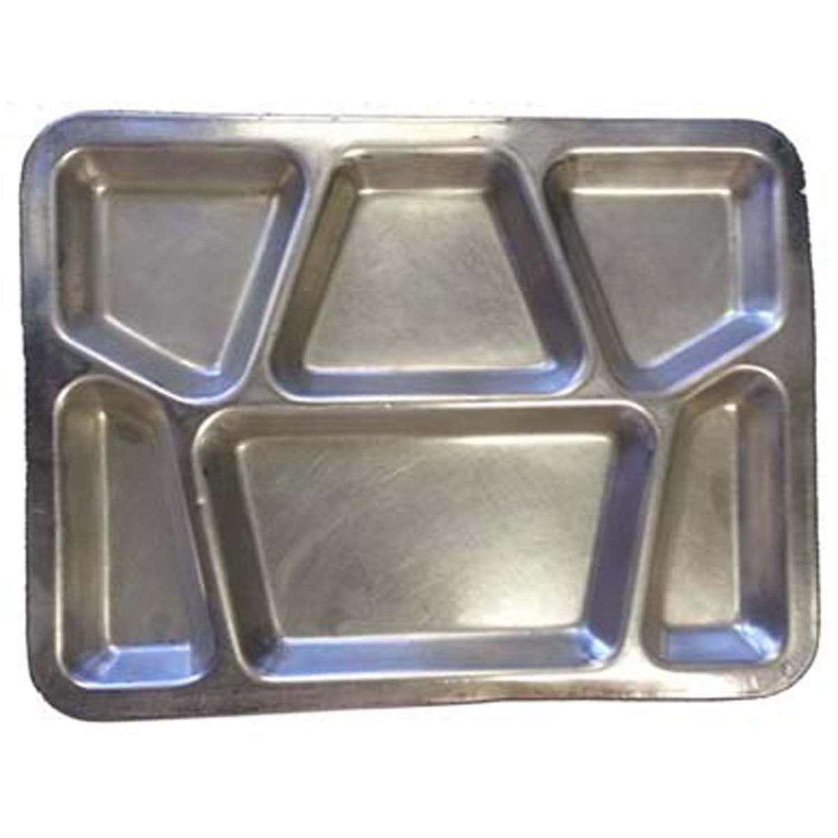 Military Outdoor Clothing U.S. mess tray: six-compartment design for organized meals.