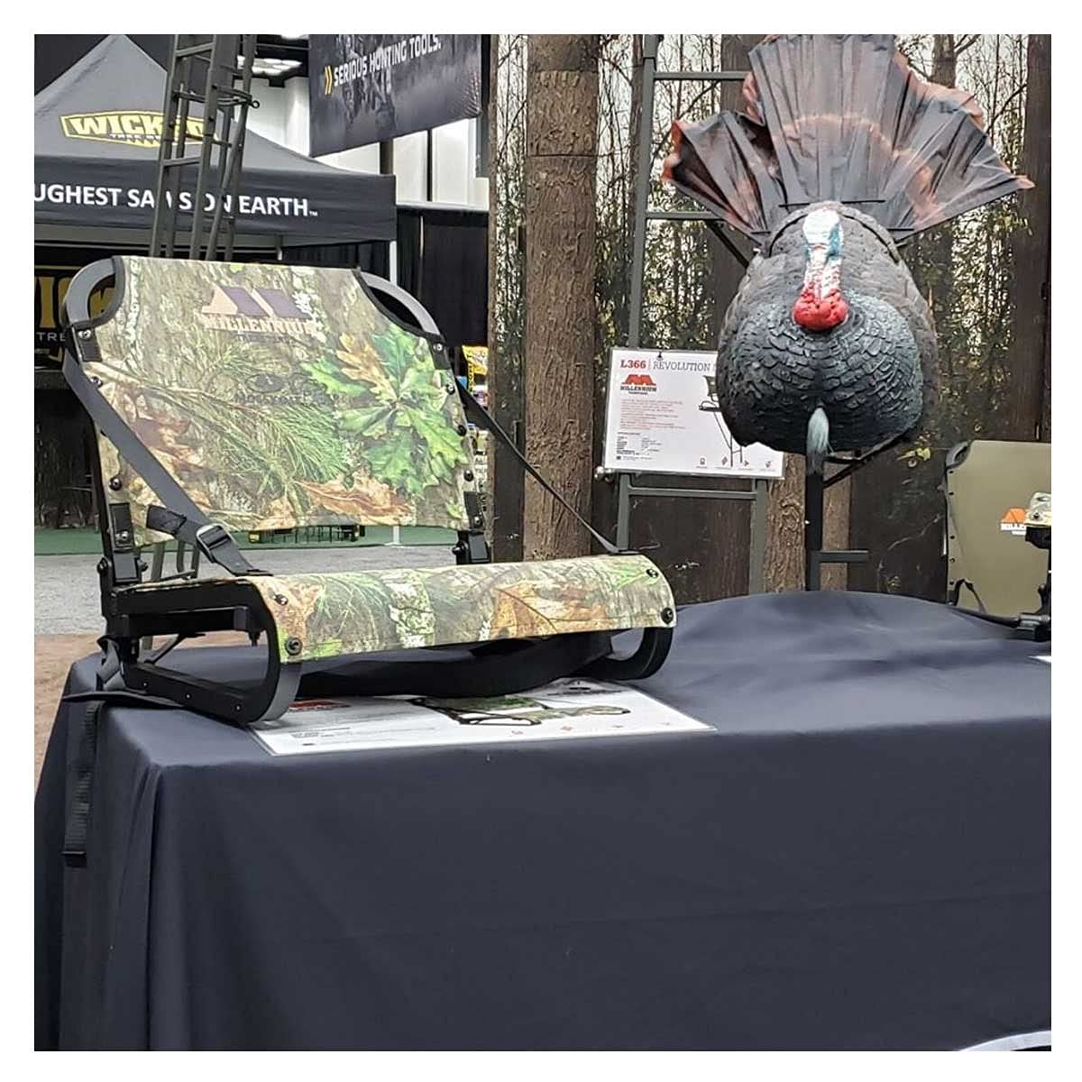 Millennium Field Pro Turkey Seat with adjustable padded strap for easy carrying