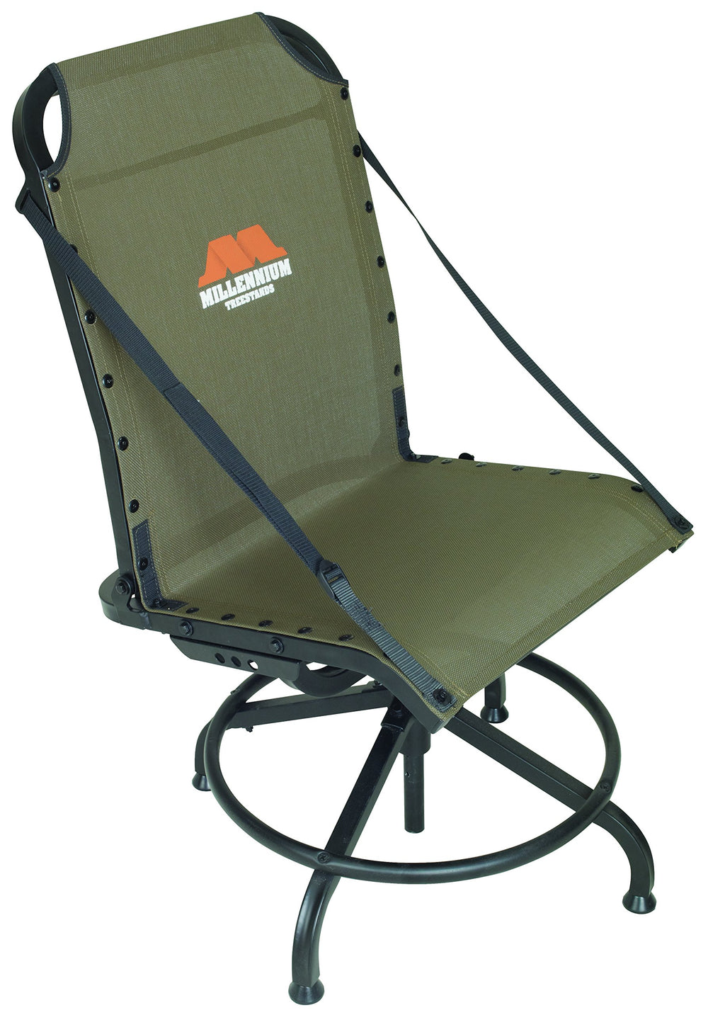 Millennium G200 shooting chair with folding seat for all day treestand comfort.