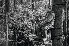 Millennium M50 ComfortMAX seat and footrest support for all-day comfort during hunts.