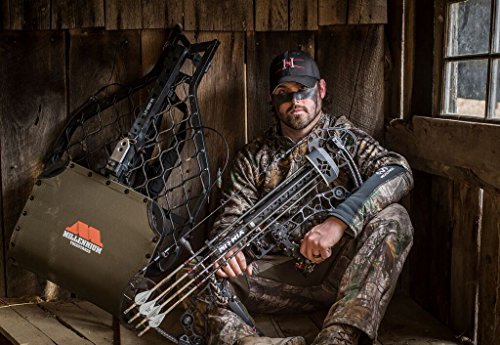 Millennium Outdoors InterlockLeveling system image, tool-free adjustments for stable hunting platforms.