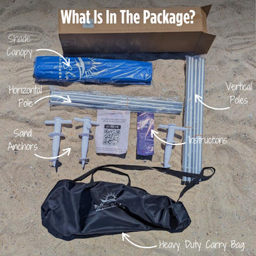 MillionShades Beach Shade Canopy Grande offers coastal durability for reliable shade