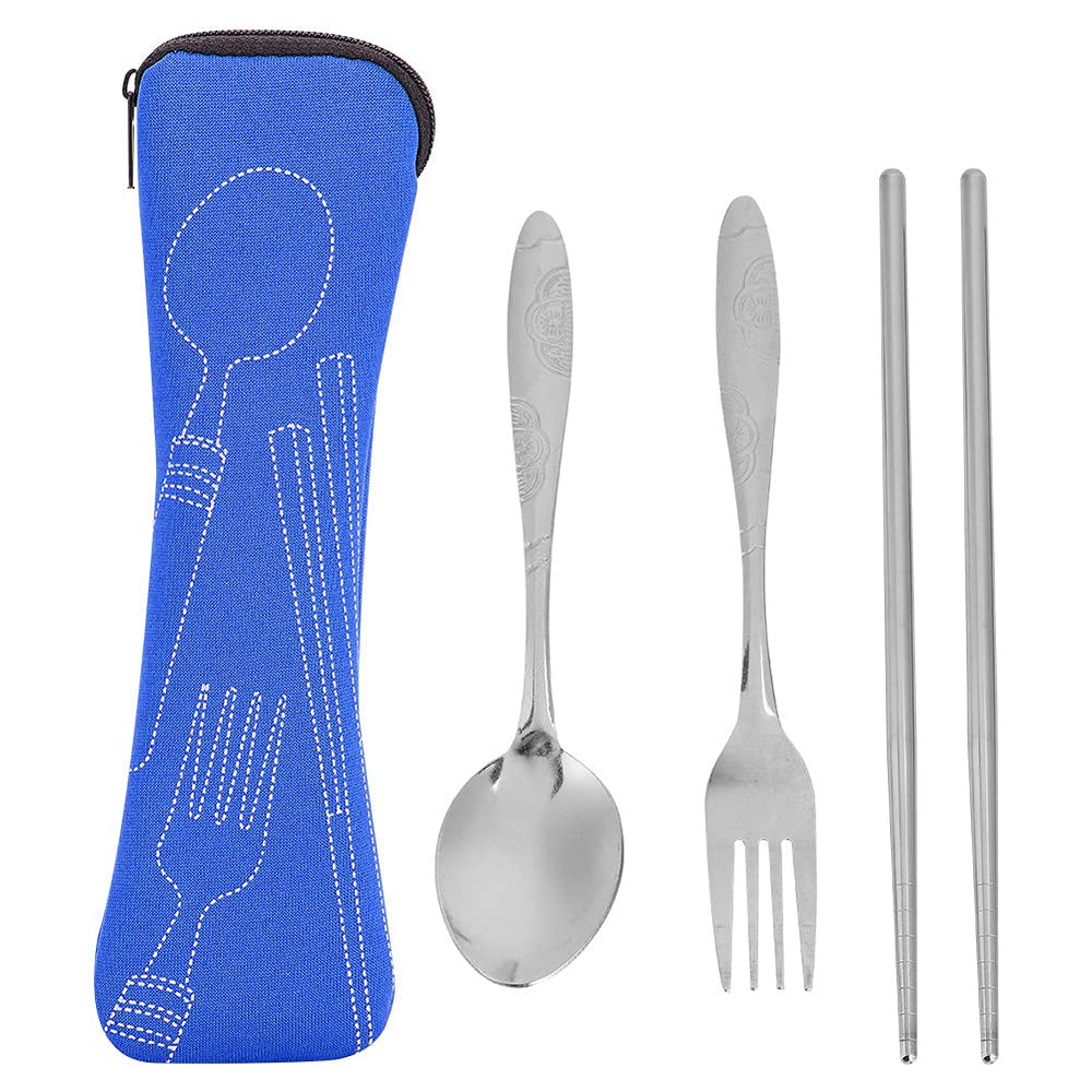 Milltrip packaging display of the camping cutlery set for gifting.