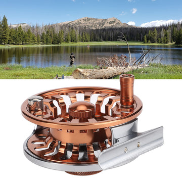 Milltrip fly reel center brake system enables smooth drag control on diverse waters.