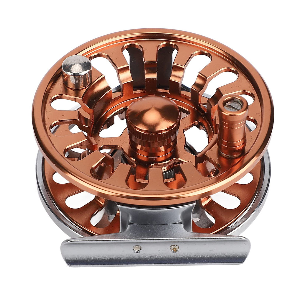 Milltrip fly reel includes storage bag for safe transport and quick setup.