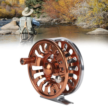 Milltrip fly reel with two sealed bearings reduces backlash for steadier retrieves.