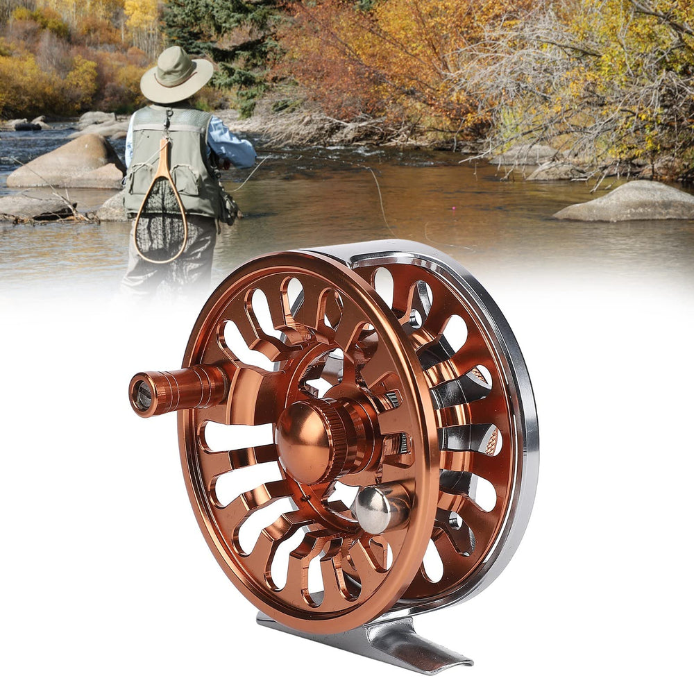 Milltrip fly reel with two sealed bearings reduces backlash for steadier retrieves.