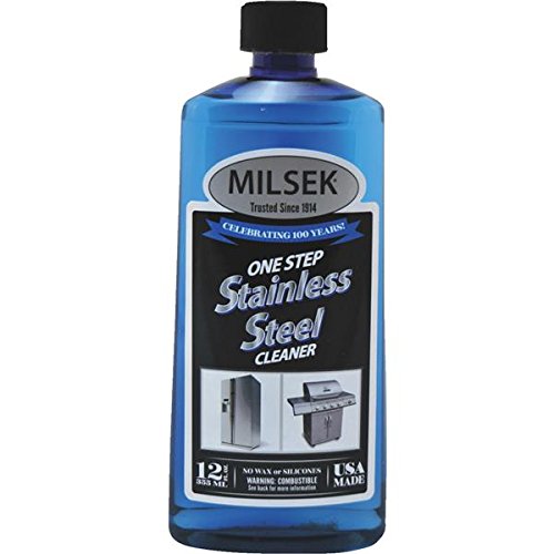 Milsek stainless steel cleaner bottle for a streak-free shine on appliances