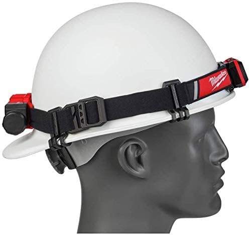 Milwaukee headlamp with rear battery design balanced for all-day comfort during long shifts