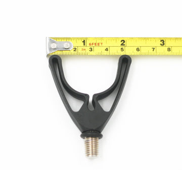 Rod rest head with M3/8 threaded screw