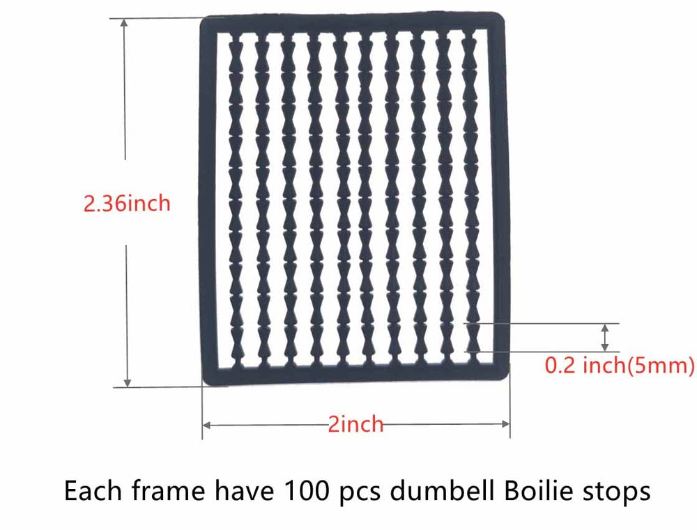 Close up of black Boilie Stop