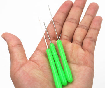 Full baiting rig tool set arranged for use