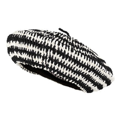 Minache Summer Beret hollow-out pattern for airy comfort in warm weather.