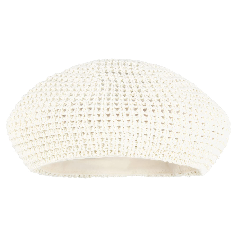 Minache Summer Beret side view shows classic French vibe for versatile styling.