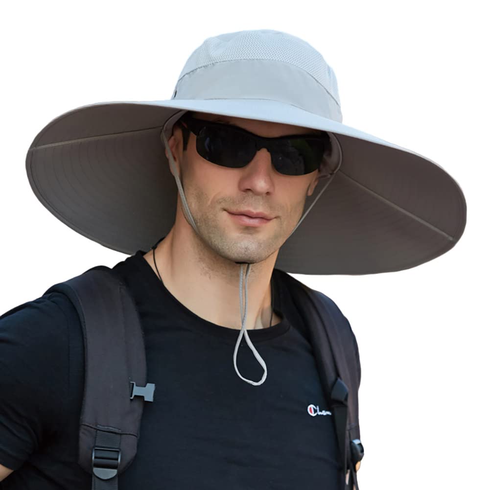 MINAKOLIFE super wide brim hat clip keeps sun at bay and hands free.