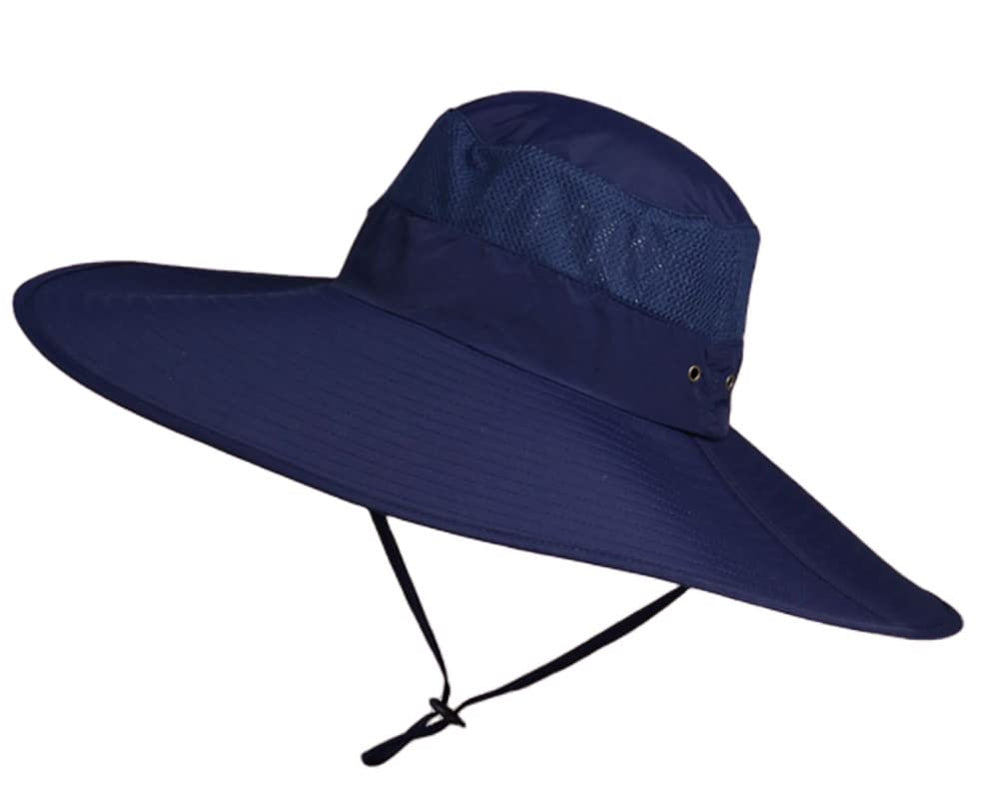 MINAKOLIFE super wide brim hat with clip for hands-free access.