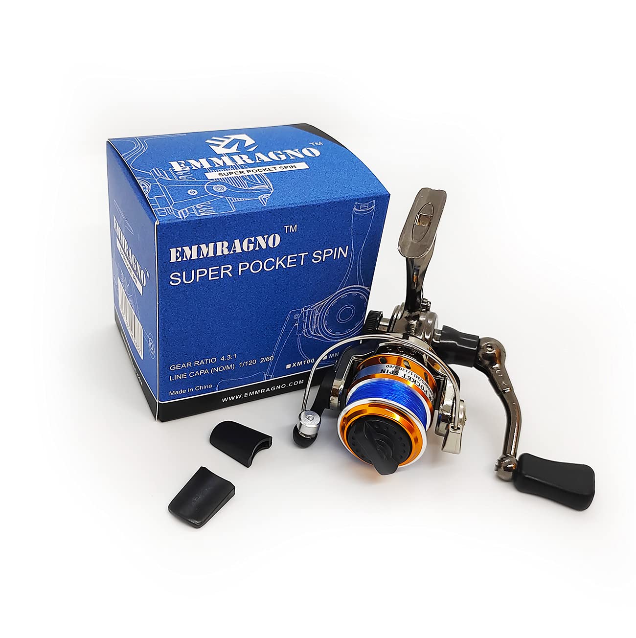 Gift-ready pocket-sized fishing reel for beginners and kids