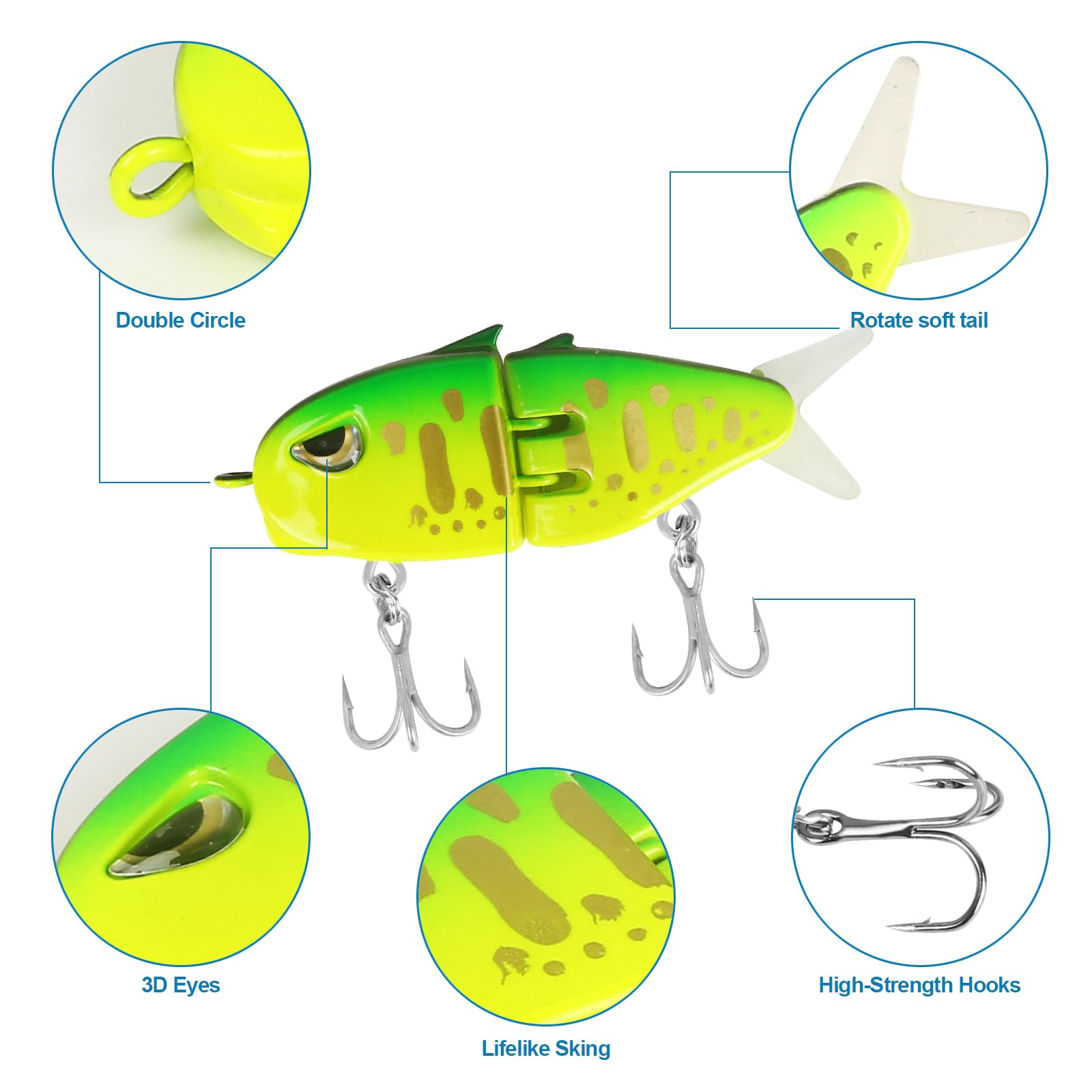 Raptor Glide swimbaits for freshwater and saltwater bass