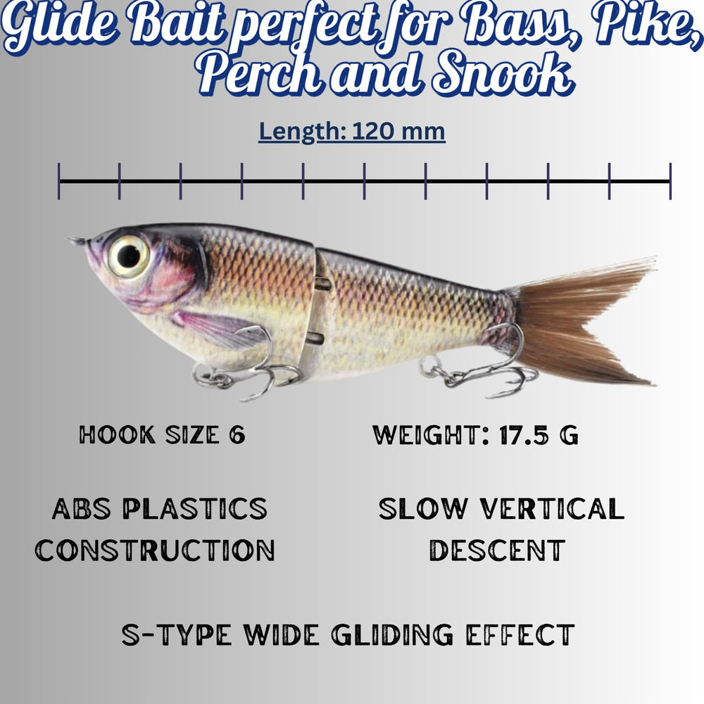 Close-up of textured body on Mini Glide Bait