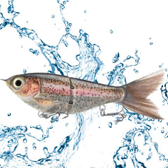 Mini glide bait for bass and snook in rainbow trout color